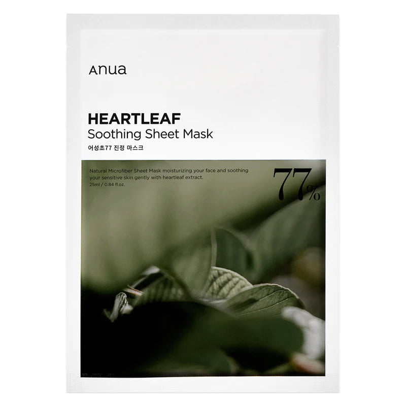 Heartleaf 77% Soothing Sheet Mask - Jundo Studios