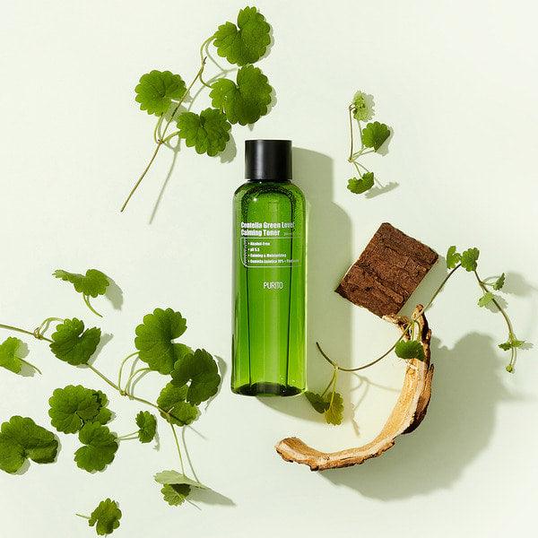 Purito Centella Green Level Calming Toner - Soothing toner with centella asiatica extract and panthenol. Perfect for sensitive skin.
