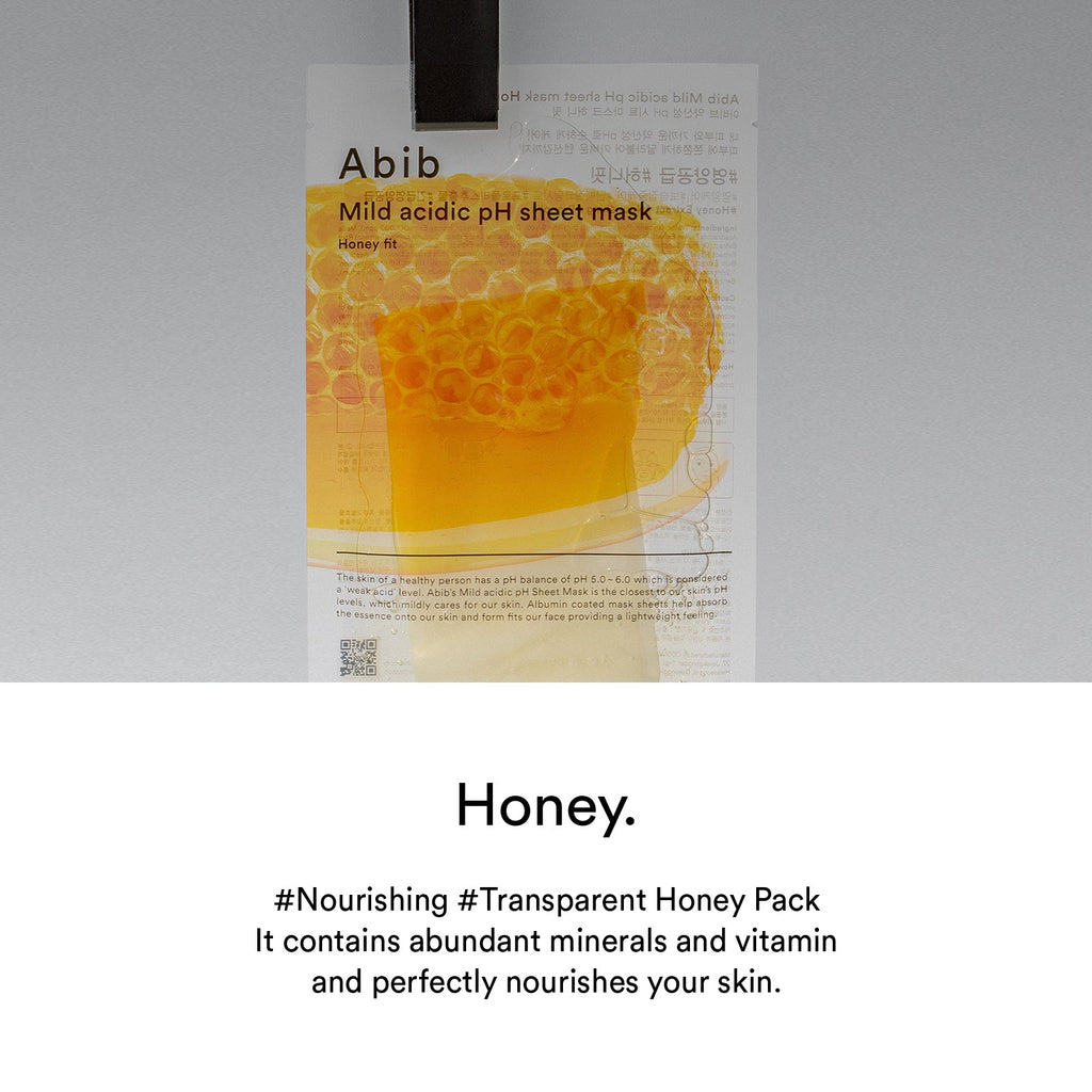 abib Mild Acidic pH Sheet Mask Honey Fit